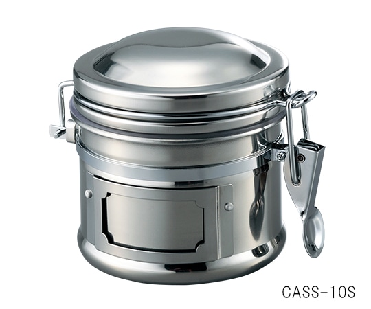 アズワン 保存瓶 ステンレスフタ付き φ105×110mm 500mLCASS-10S 1個 (ご注文単位1個) 【直送品】