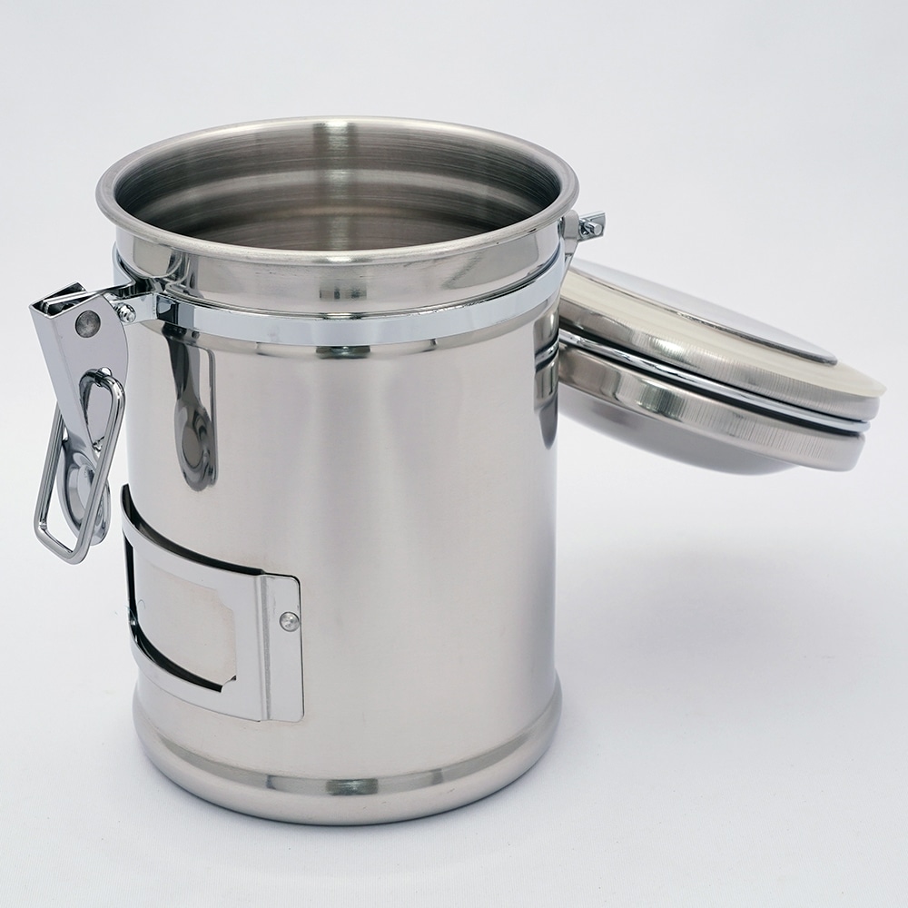 アズワン 保存瓶 ステンレスフタ付き φ105×170mm 900mLCASS-10M 1個 (ご注文単位1個) 【直送品】