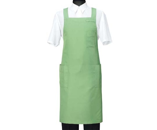 セブンユニフォーム エプロン CT2566-4 グリーン L3310960 1個 (ご注文単位1個) 【直送品】