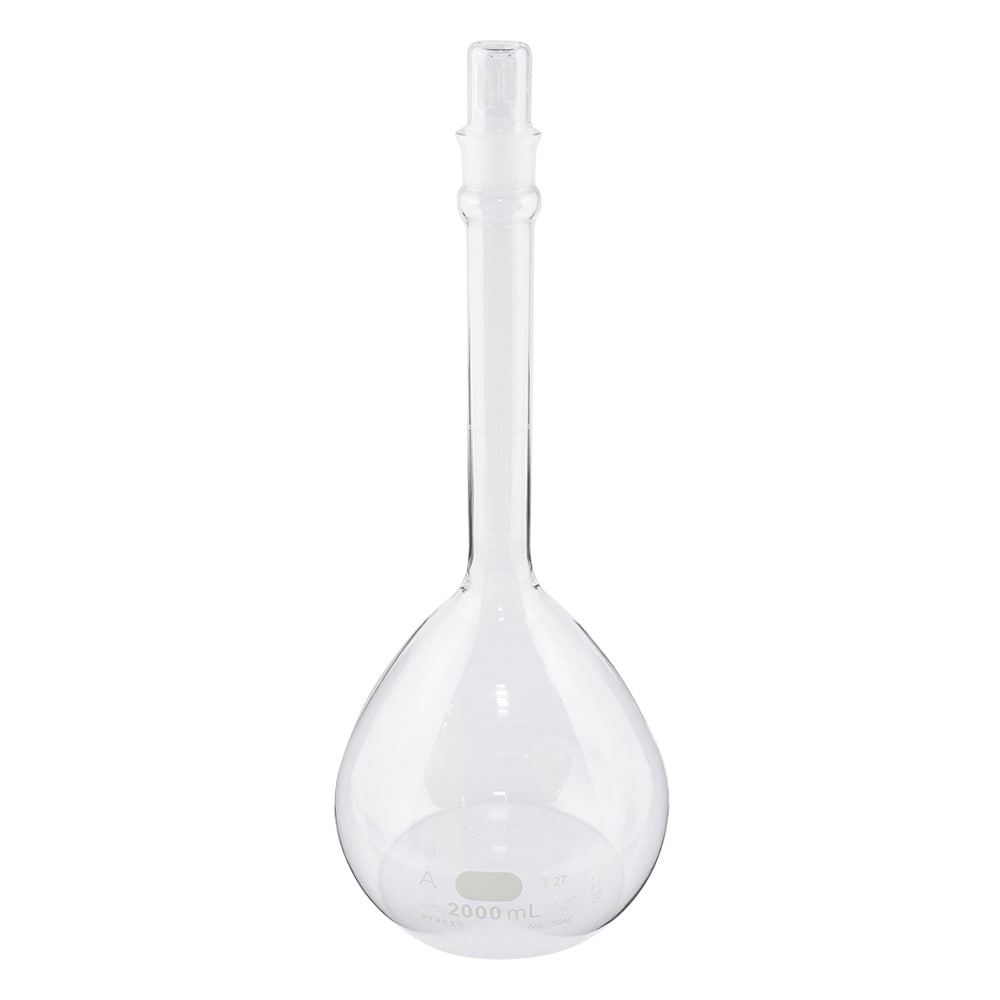 コーニング・PYREX メスフラスコ CLassA 白 2000mL5640-2L 1個 (ご注文単位1個) 【直送品】
