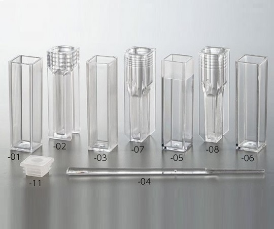 Kartell ディスポセル (セミマイクロタイプ/UVグレードPMMA (アクリル) 製/2透過面) 2.5mL 1箱 (100個入) 1941 1箱 (ご注文単位1箱) 【直送品】