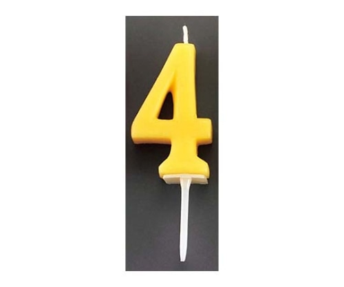 江部松商事 ナンバーキャンドル パステル (10入) 4番 B7501-07-04IV6941730 1組 (ご注文単位1組) 【直送品】