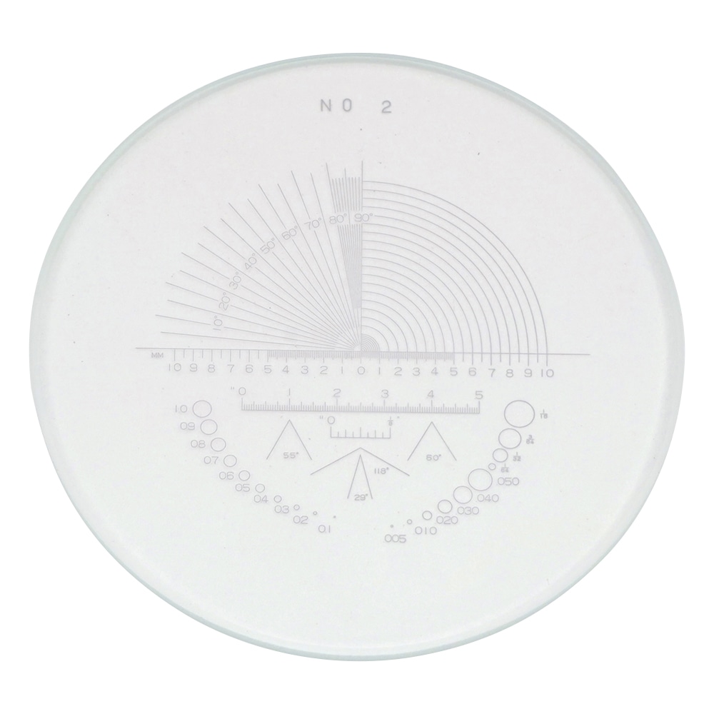 東海産業 (PEAK) スケール・ルーペ目盛板 10×用PS-2 1枚 (ご注文単位1枚) 【直送品】
