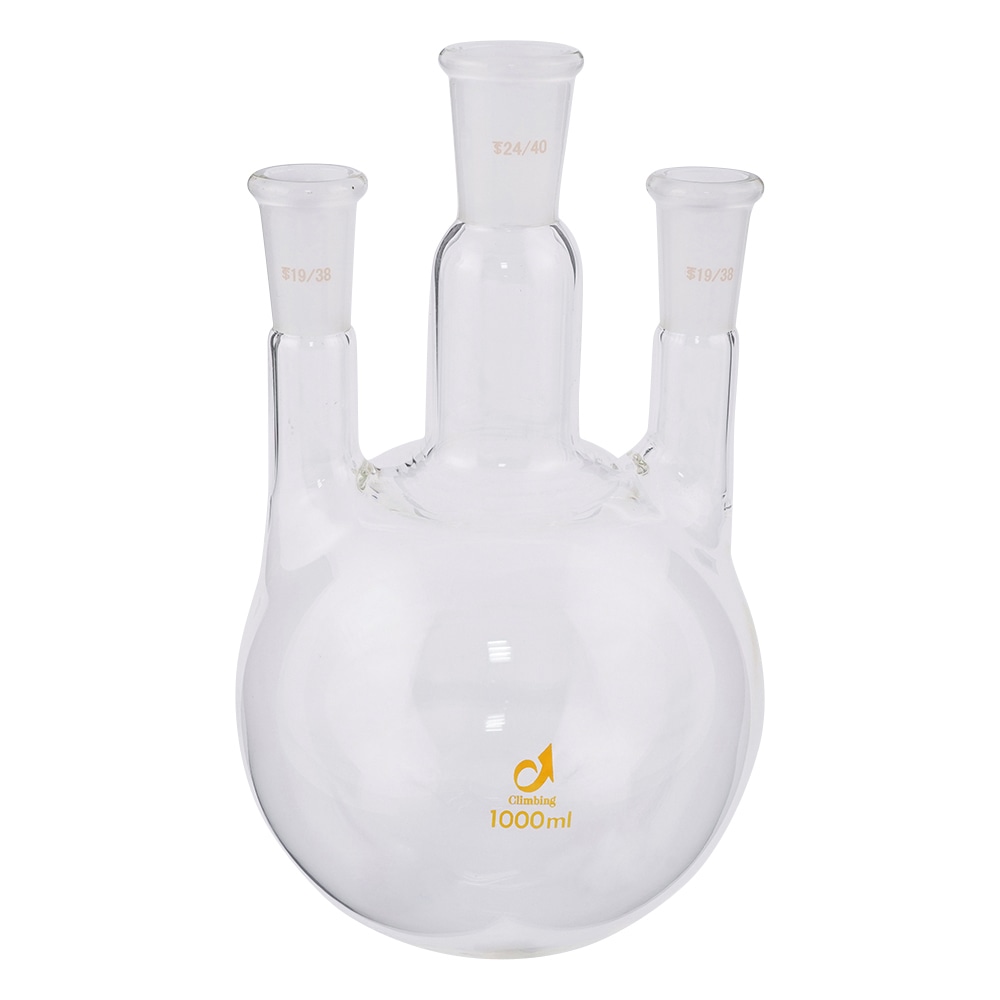 クライミング 共通摺合三つ口フラスコ 1000mLCL0080-10-30 1個 (ご注文単位1個) 【直送品】