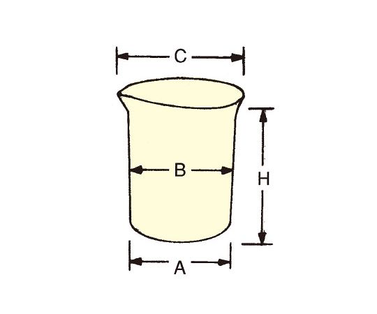 フロン工業 PTFEビーカー 100mLF-1073-007 1個 (ご注文単位1個) 【直送品】