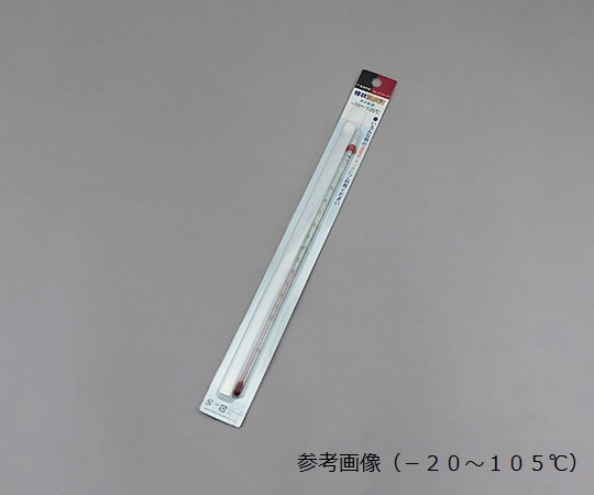 佐藤計量器製作所 赤液棒状温度計 -5~+105℃ スライドパック入り0120-10 1セット (ご注文単位1セット) 【直送品】
