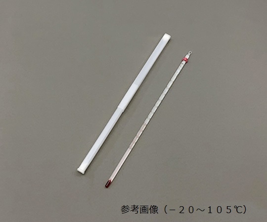 佐藤計量器製作所 赤液棒状温度計 -5~+105℃ スライドパック入り0120-10 1セット (ご注文単位1セット) 【直送品】
