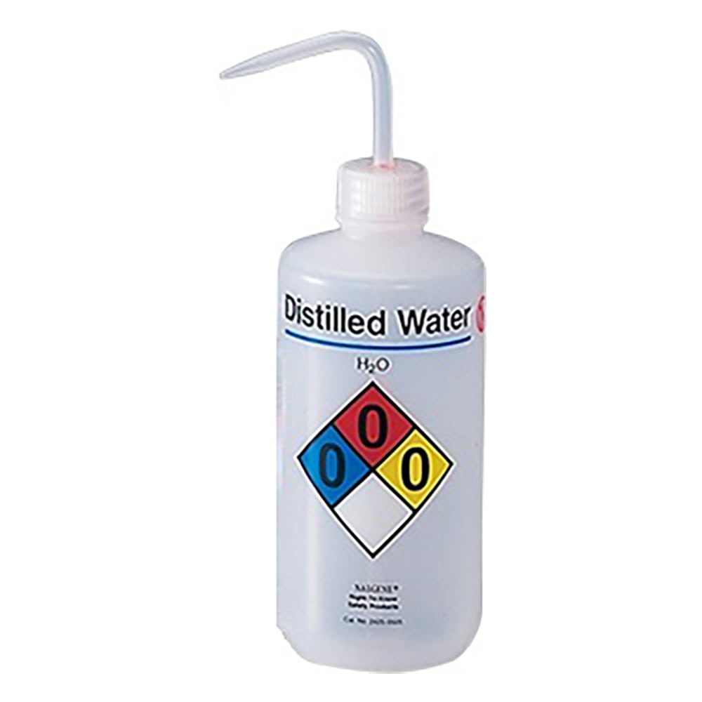 Nalge Nunc (サーモフィッシャーサイエンティフィック) 薬品識別安全洗浄瓶 蒸留水用2425-0505 1本 (ご注文単位1本) 【直送品】
