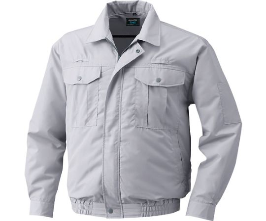 空調服 ポリエステル製フルハーネス仕様 ウエアのみ シルバー LLKU9054FC06S4 1着 (ご注文単位1着) 【直送品】