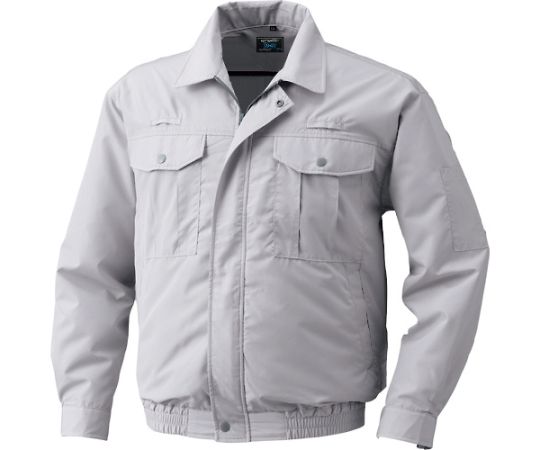 空調服 ポリエステル製フルハーネス仕様 ウエアのみ シルバー 3LKU9054FC06S5 1着 (ご注文単位1着) 【直送品】