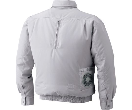 空調服 綿薄手フルハーネス仕様 ウエアのみ シルバー 4LKU9055FC06S6 1着 (ご注文単位1着) 【直送品】