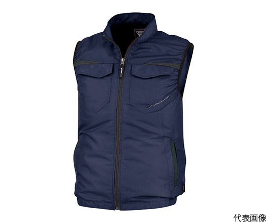 ジーベック 空調服ベスト 5L ディープネイビーXE98011-19-5L 1着 (ご注文単位1着) 【直送品】