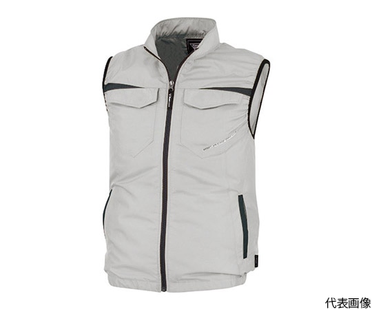 ジーベック 空調服ベスト LL シルバーグレーXE98011-22-LL 1着 (ご注文単位1着) 【直送品】