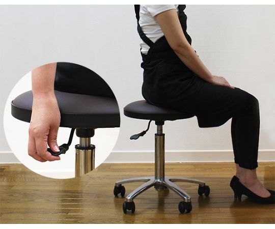 フィフティ・ヴィジョナリー スタイリッシュスツール (ブラック) FV-302-BLK 1個 (ご注文単位1個) 【直送品】