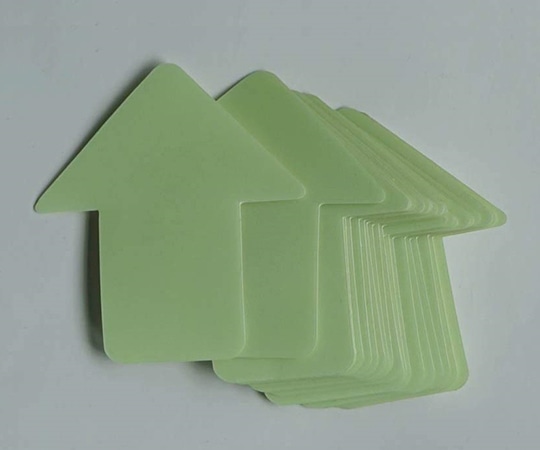 セーフラン安全用品 蓄光ステッカー 矢印 76×70mm 20枚入り20160 1セット (ご注文単位1セット) 【直送品】