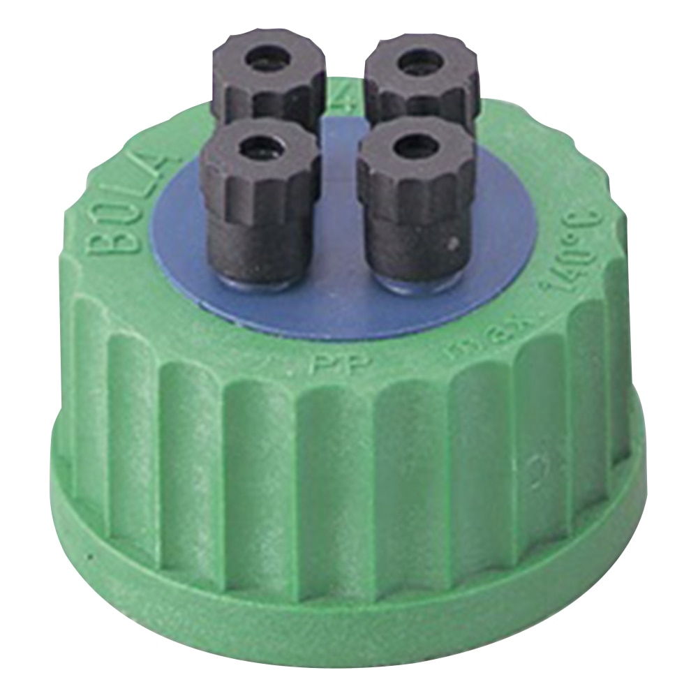 BOLA ねじ口瓶用キャップ (硬質チューブ用・GL45用) バルブ無し 1個入D 608-08 1個 (ご注文単位1個) 【直送品】