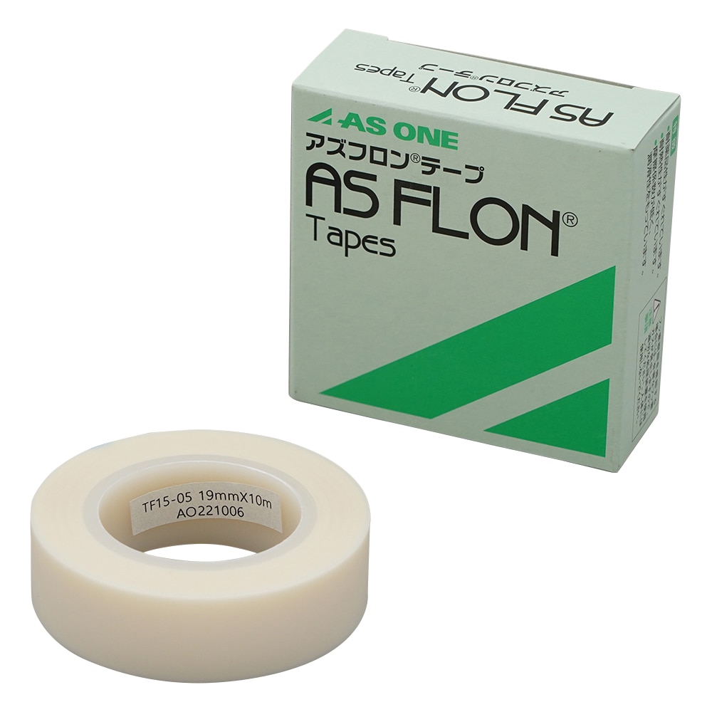 アズワン アズフロン (R) テープ 19mm×10m×0.18mm 1巻 (ご注文単位1巻) 【直送品】