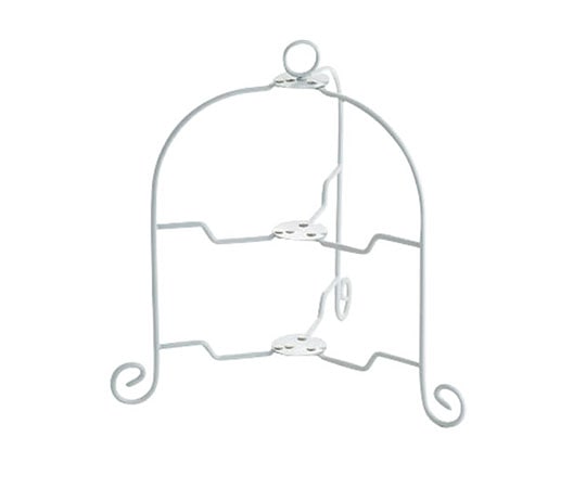 青芳 ドルチェ フォールダブルケーキスタンド 2段 ホワイト600142 1個 (ご注文単位1個) 【直送品】