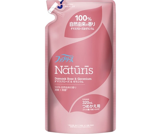 P＆G ファブリーズ ナチュリス ダマスクローズ＆ゼラニウム 詰め替え 320ml 1個 (ご注文単位1個) 【直送品】