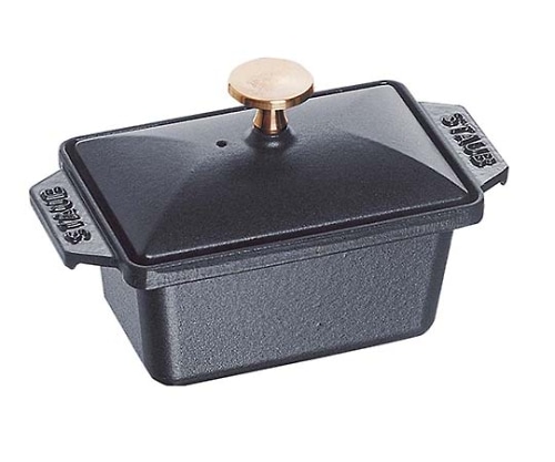 ストウブ ストウブ 長角ミニテリーヌ 黒 40509-571 15cm8878500 1個 (ご注文単位1個) 【直送品】