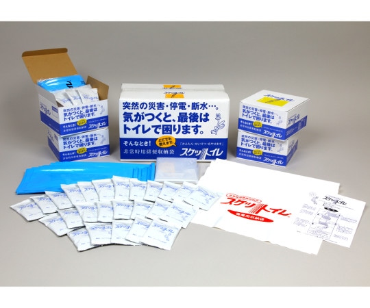 ニッソーファイン 非常時用排便収納袋 スケットイレ 1箱 (100回入) S-100C 1箱 (ご注文単位1箱) 【直送品】
