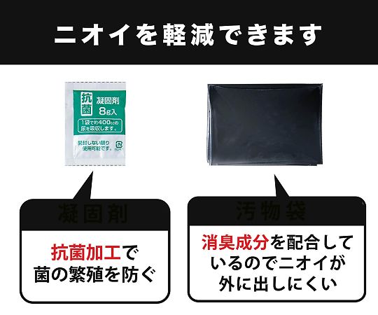 サンコー (生活用品) トイレ非常用袋 抗菌凝固剤付 30回分RB-04 1セット (ご注文単位1セット) 【直送品】