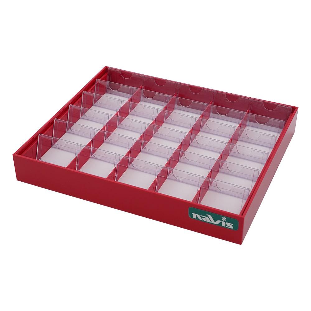 アズワン 散薬用トレー 30人用 レッドSC-30R 1個 (ご注文単位1個) 【直送品】