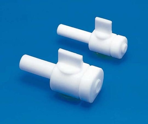 フロン工業 PTFE ミニコック 6φF-2214-001 1個 (ご注文単位1個) 【直送品】