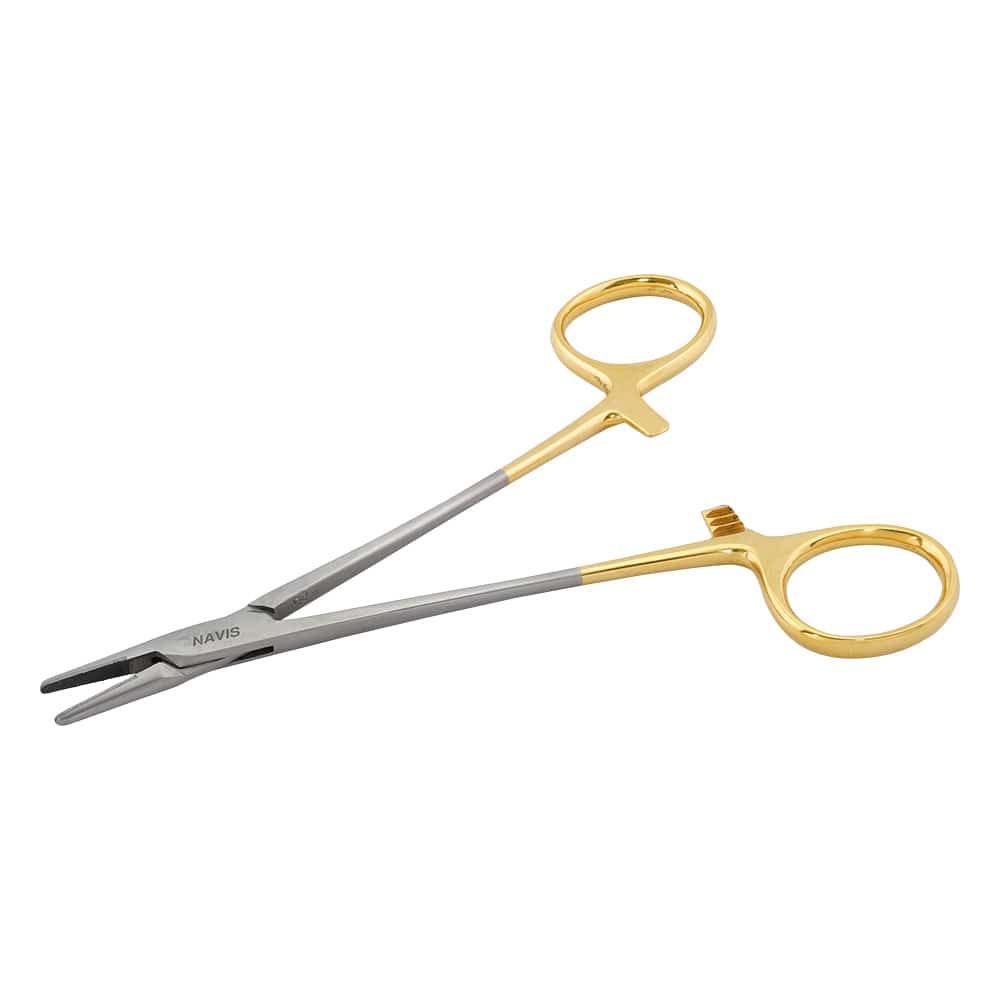 アズワン 持針器 (ダイヤチップ付) ヘガール持針器 145mmHNH-D4 1本 (ご注文単位1本) 【直送品】