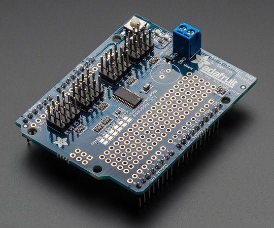 Adafruit 16チャンネル12ビットPWM/サーボ シールド1411 1個 (ご注文単位1個) 【直送品】