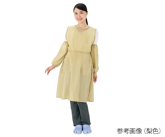 アズワン 入浴用WATERエプロン 梨色 1枚 (ご注文単位1枚) 【直送品】