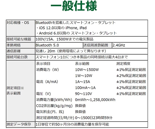 ラトックシステム Bluetooth ワットチェッカーRS-BTWATTCH2 1個 (ご注文単位1個) 【直送品】