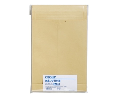 クラウン 角底マチ付封筒 1パック (10枚入) CR-HK2A410 1パック (ご注文単位1パック) 【直送品】