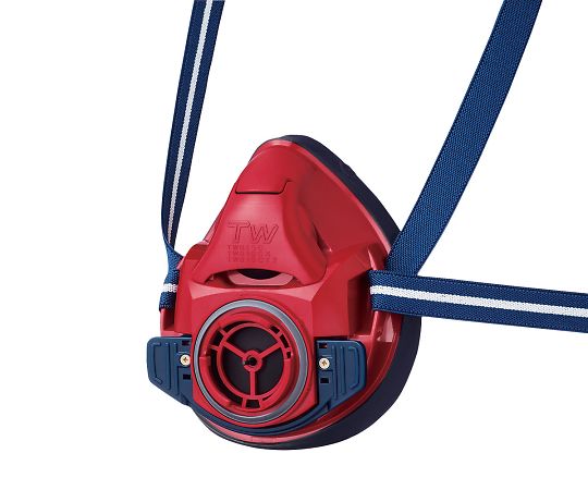 重松製作所 防じん・防毒両検定マスク/半面形/ Sサイズ/茜色雲母 (レッド) TW01SC (S) RD 1個 (ご注文単位1個) 【直送品】