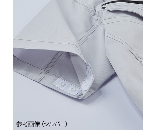 自重堂 空調服半袖ブルゾン シルバー L74130 1枚 (ご注文単位1枚) 【直送品】