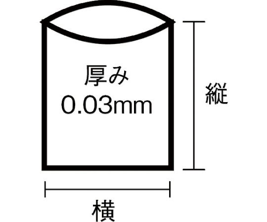 日本サニパック スタンダードポリ袋15号 (0.03mm) 1袋 (100枚入) L-15 1袋 (ご注文単位1袋) 【直送品】