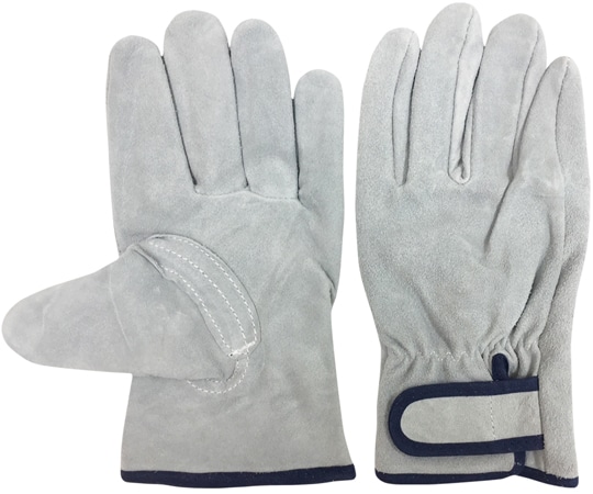 ACE (手袋) 牛床革手袋 マジックテープ 内綿 LサイズAG442-L 1双 (ご注文単位1双) 【直送品】