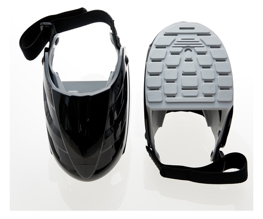 アズワン つま先も守れる甲プロテクター ブラックIP-BK 1組 (ご注文単位1組) 【直送品】