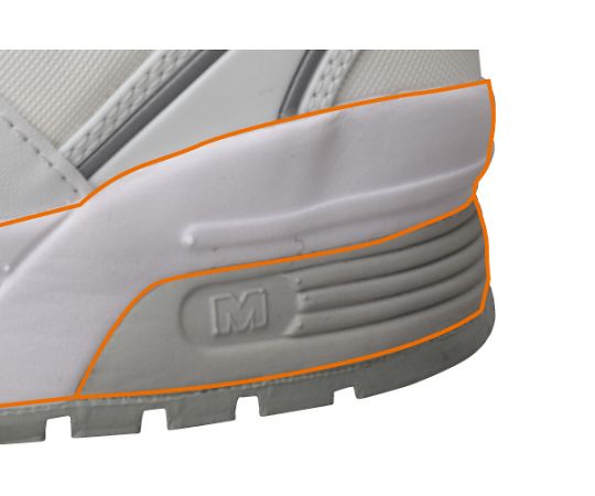 ミドリ安全 JSAA A種認定 先芯入り静電スニーカー MPN-305静電 ホワイト 27.0cmMPN-305S-W-27.0 1足 (ご注文単位1足) 【直送品】