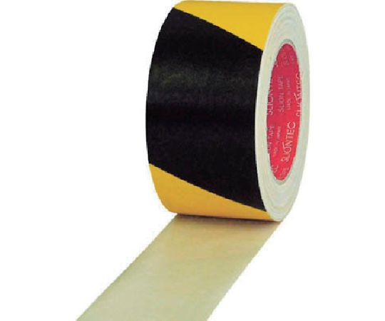 マクセル 危険表示用布粘着テープ50mm×25m イエロー/ブラック336200-SS-00-50X25 1巻 (ご注文単位1巻) 【直送品】
