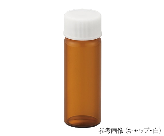 日電理化硝子 ねじ口瓶 (茶) ＋メラミンキャップ (白) ＋フッ素PTFE/シリコンパッキン 組合せセット 100組入 S-5250219 1箱 (ご注文単位1箱) 【直送品】