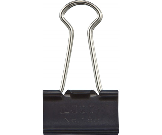 ライオン事務器 バインダークリップ 1箱 (10個入) No.155 1箱 (ご注文単位1箱) 【直送品】