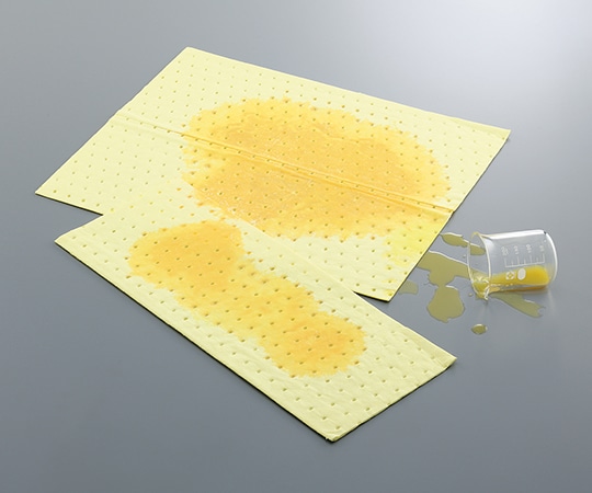 アズワン 液体吸収シート (水・油・溶剤・酸・アルカリ) 1袋 (100枚入) CB100M 1袋 (ご注文単位1袋) 【直送品】