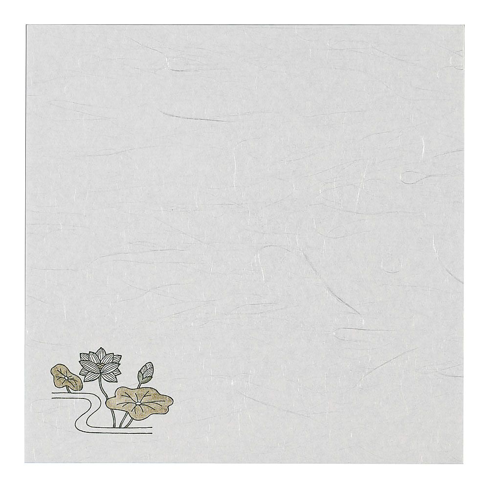 ヤマコー 4寸歳時敷紙 (100枚入) はす 1ケース (ご注文単位1ケース) 【直送品】