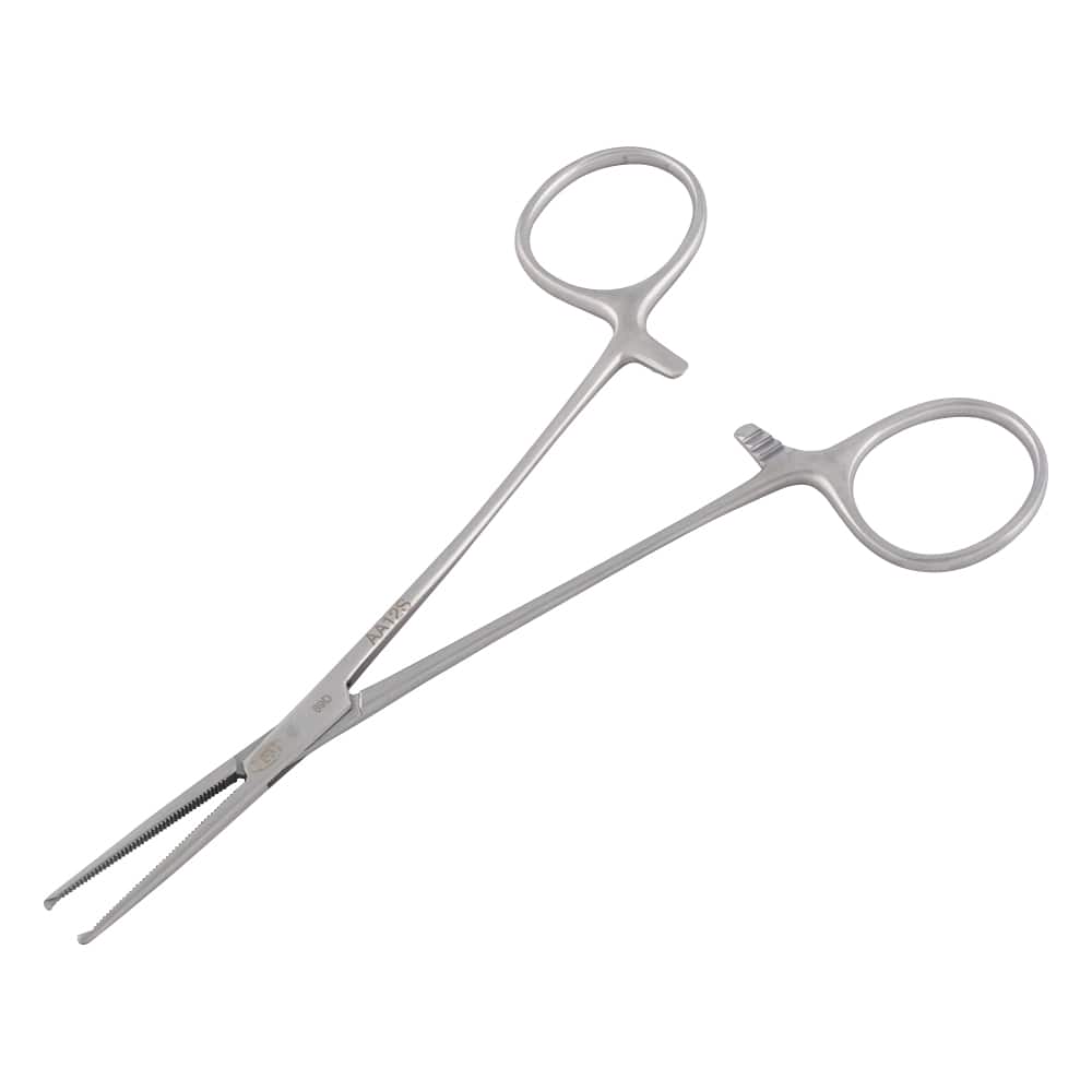 YDM 止血鉗子 (コッフェル) 直 有鈎 150mmAA-12S 1本 (ご注文単位1本) 【直送品】