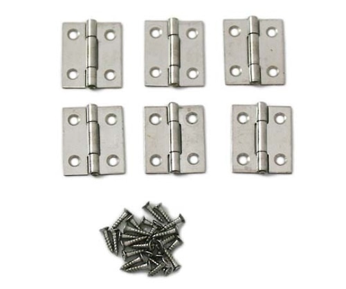 ハイロジック ステンレス蝶番 25mm 入数：617490 1セット (ご注文単位1セット) 【直送品】