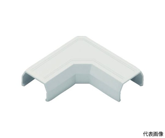 マサル工業 ニュー・エフモール付属品 マガリ 2号 ミルキーホワイトSFMM23 1個 (ご注文単位1個) 【直送品】