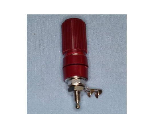 サトーパーツ 絶縁ターミナル 4mm 取付孔Φ8.5mm 赤T-3830-R 1個 (ご注文単位1個) 【直送品】