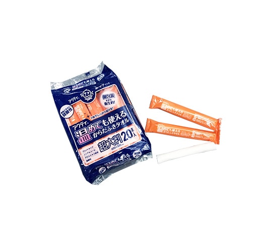 クレシア アクティ 温めても使えるからだふきタオル 超大判・個包装 1箱 (20本×20パック入) 80805 1箱 (ご注文単位1箱) 【直送品】