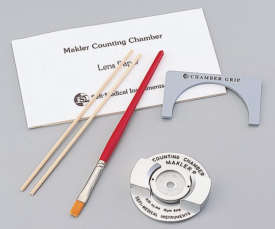 アズワン マクラー精子カウントチャンバー 検鏡面サイズφ6mm 1式 (ご注文単位1式) 【直送品】